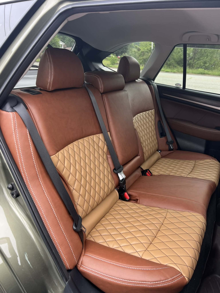 Christopher Shawn Ayers's 2018 Outback 3.6R Touring Katzkin Leather WeatherTech Floor Liner And Cargo Cocoa Brown
