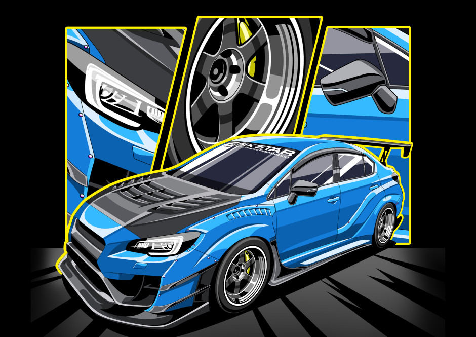 Michael Scholtz's 2016 Impreza WRX STI Hyperblue series lim