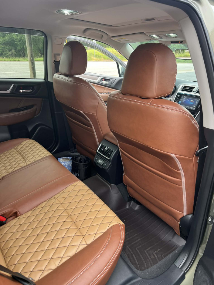 Christopher Shawn Ayers's 2018 Outback 3.6R Touring Katzkin Leather WeatherTech Floor Liner And Cargo Cocoa Brown