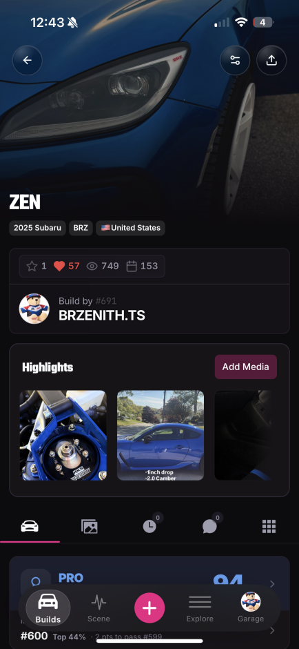 Wilfred Jimenez's 2025 BRZ tS